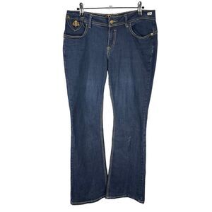 Deréon Bootcut Jeans 11/12 Women’s Dark Wash Pre-Owned [#2594]